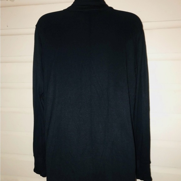 Athleta Black Open Front Cardigan Size M EUC - Picture 5 of 8